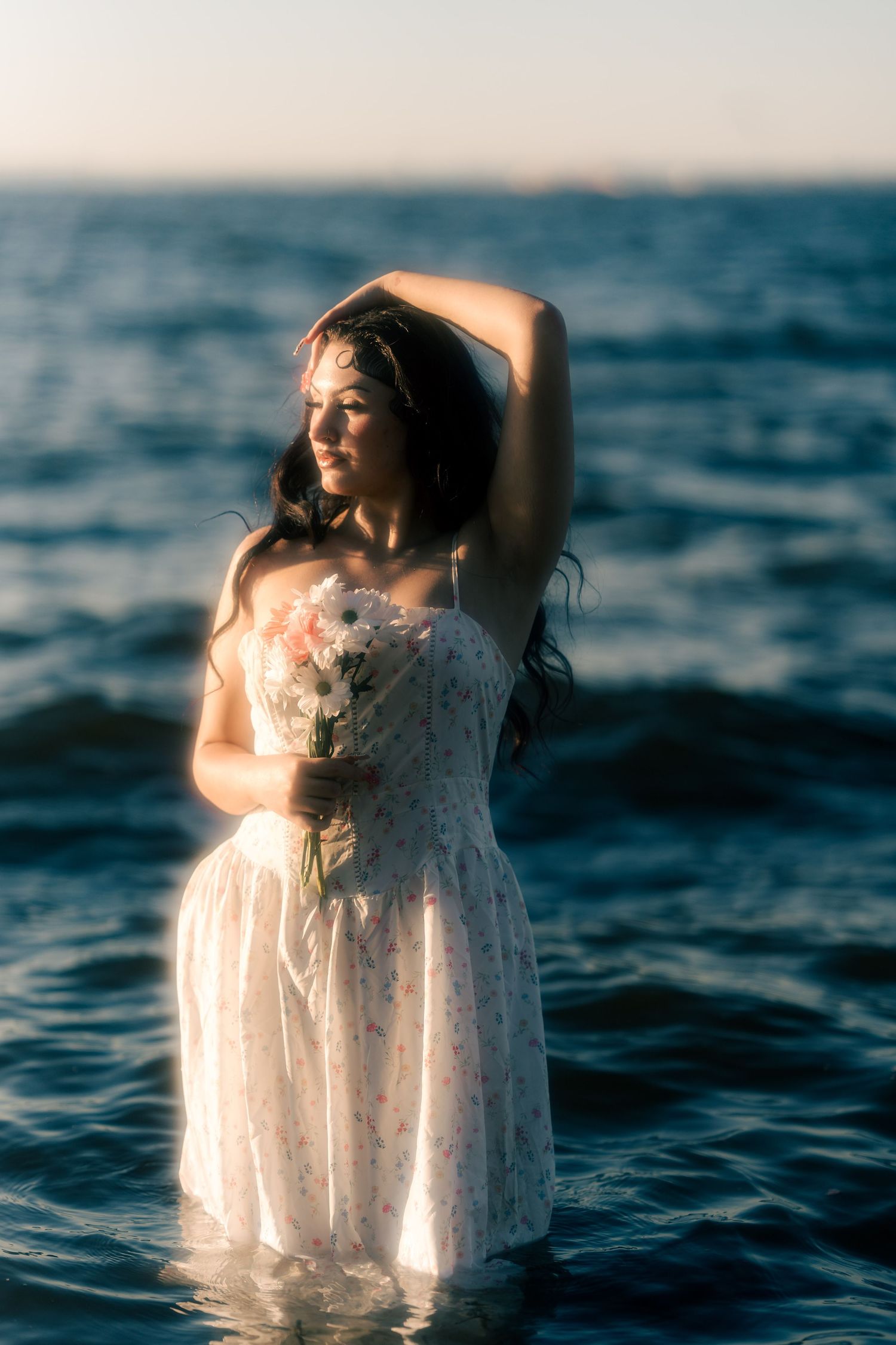 Creative portrait of a stunning girl