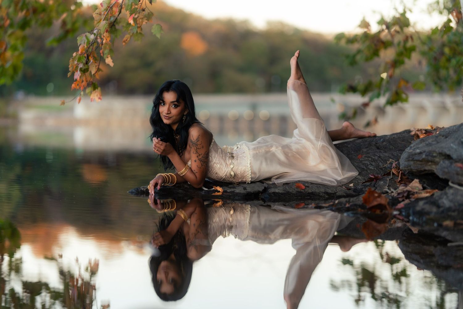 Creative portrait of a stunning girl
