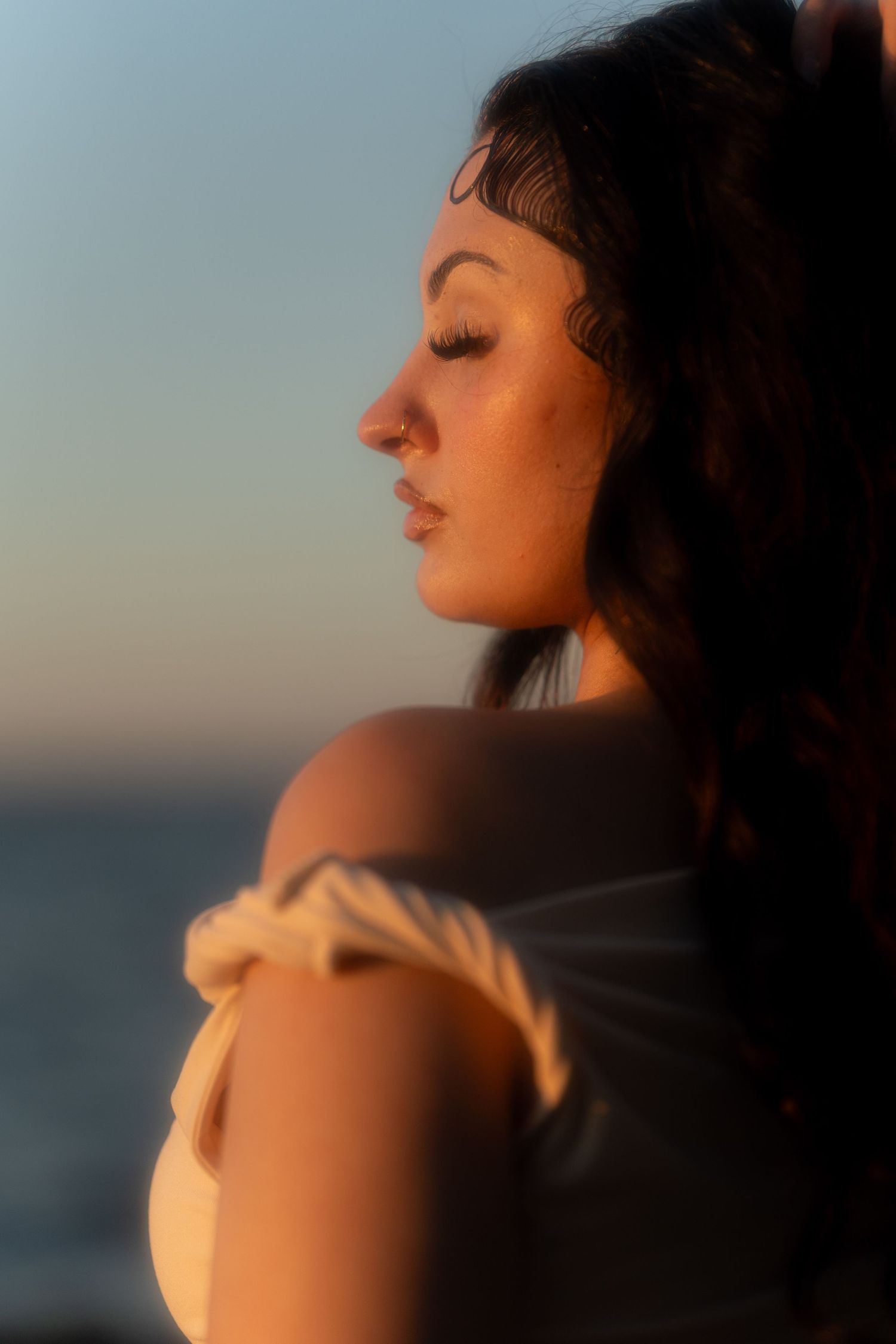 Creative portrait of a stunning girl