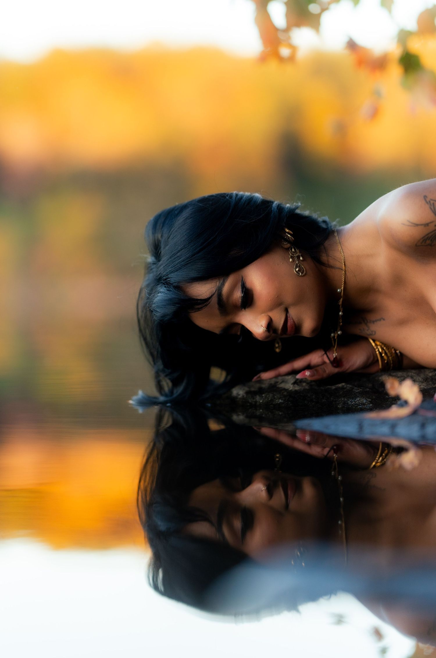 Creative portrait of a stunning girl