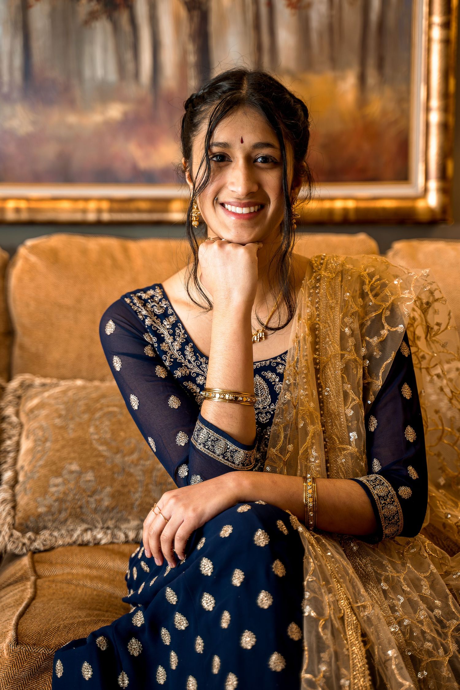 Creative portrait of a stunning girl