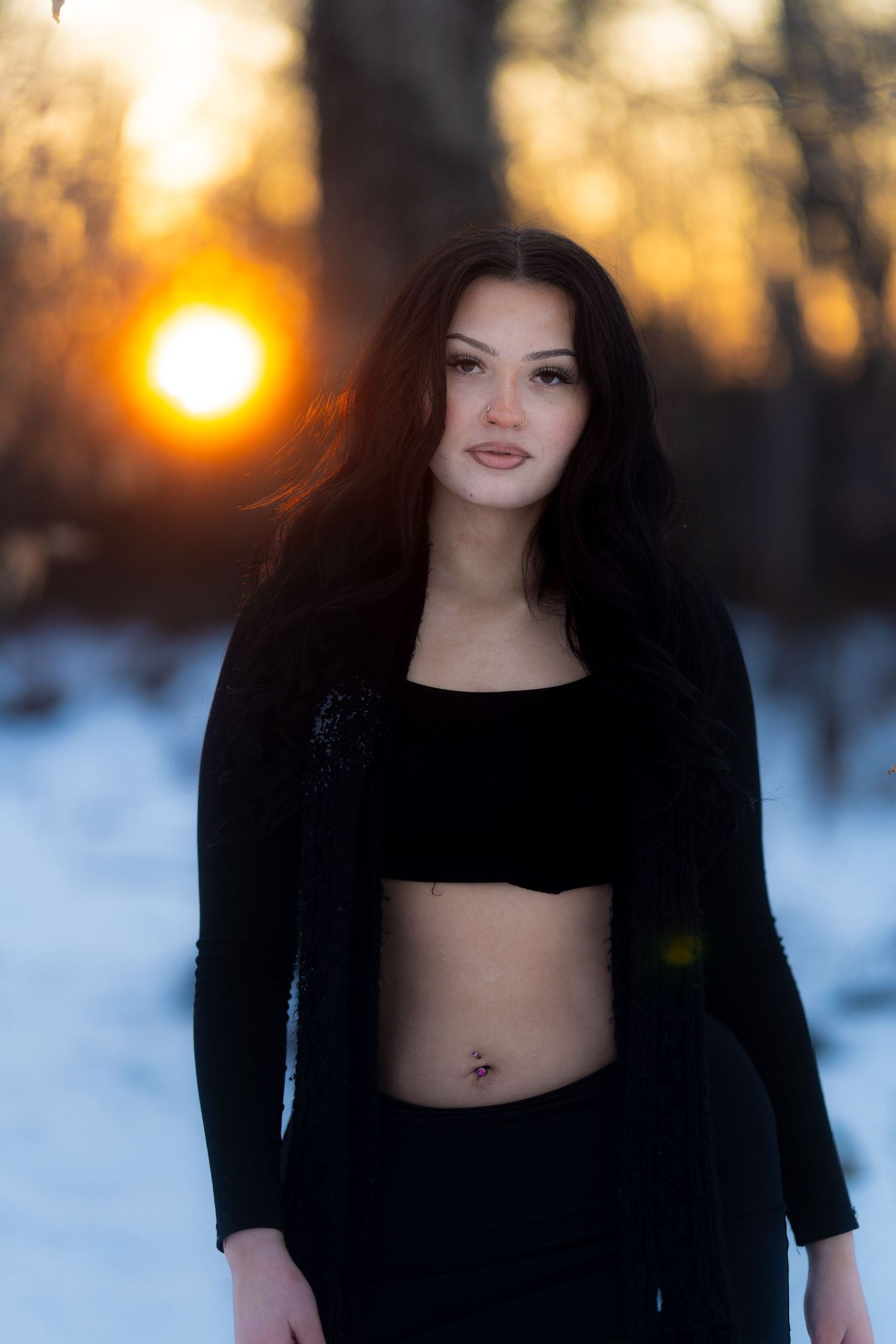 Creative portrait of a stunning girl