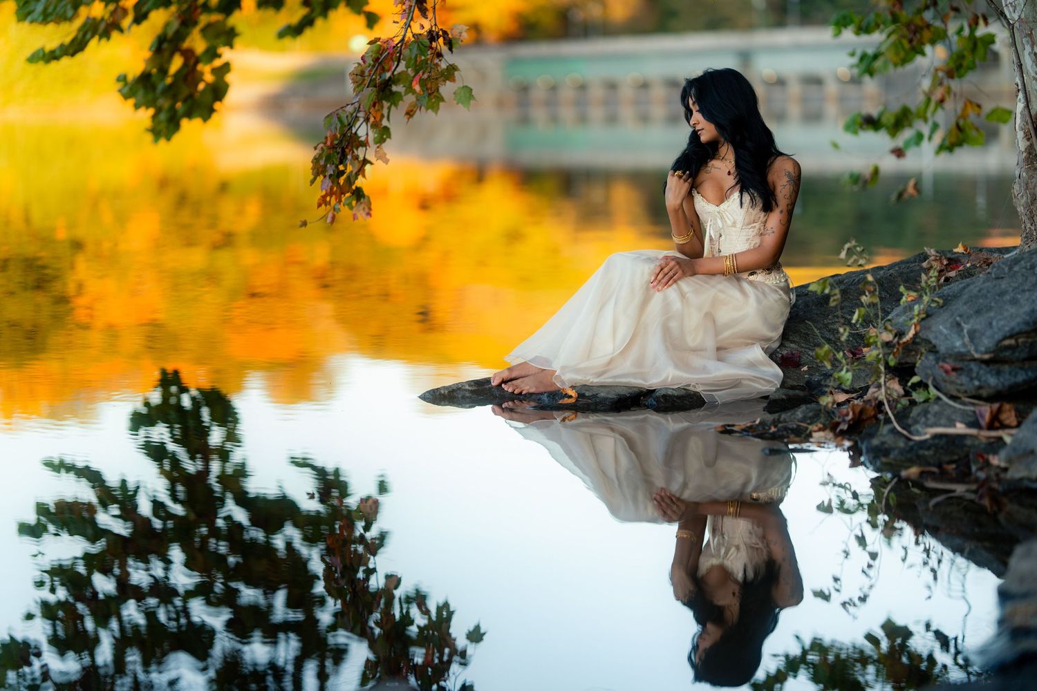 Creative portrait of a stunning girl