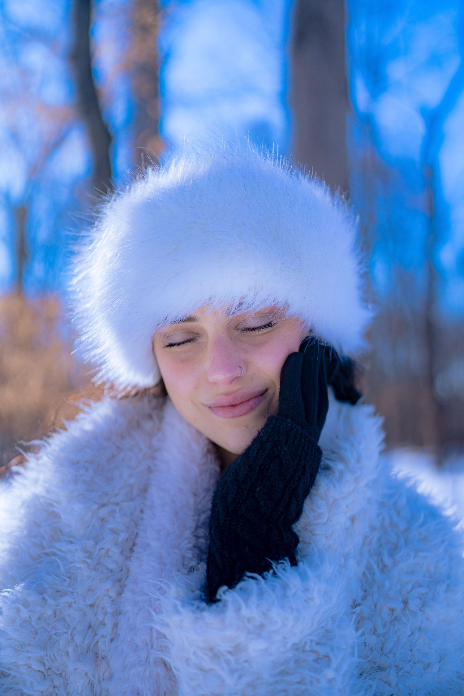 Creative portrait of a stunning girl