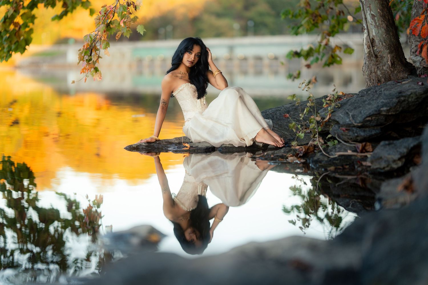 Creative portrait of a stunning girl