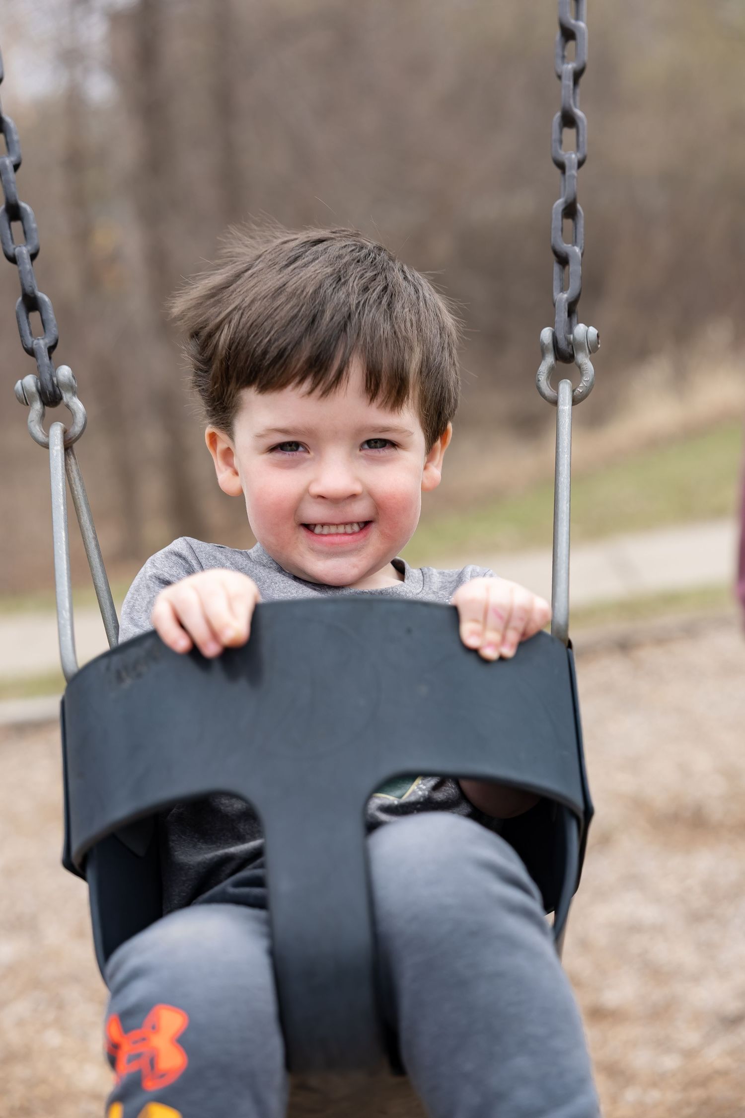Child swinging