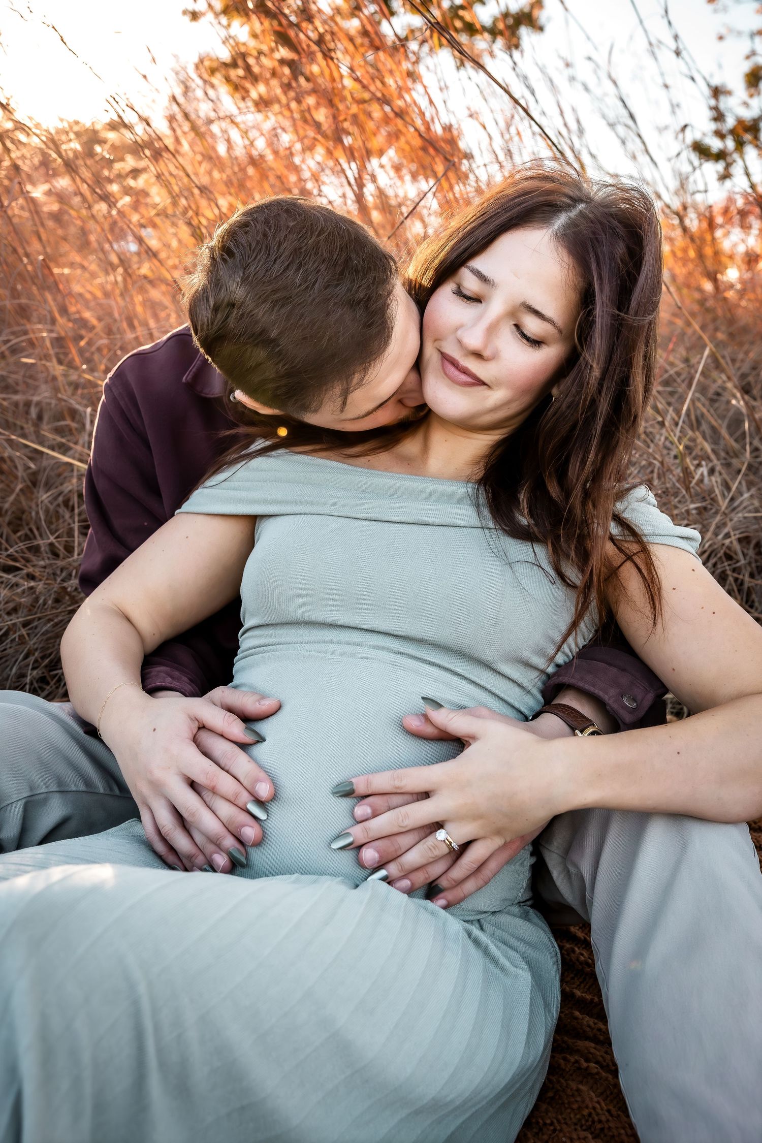 Outdoor Fall maternity photo