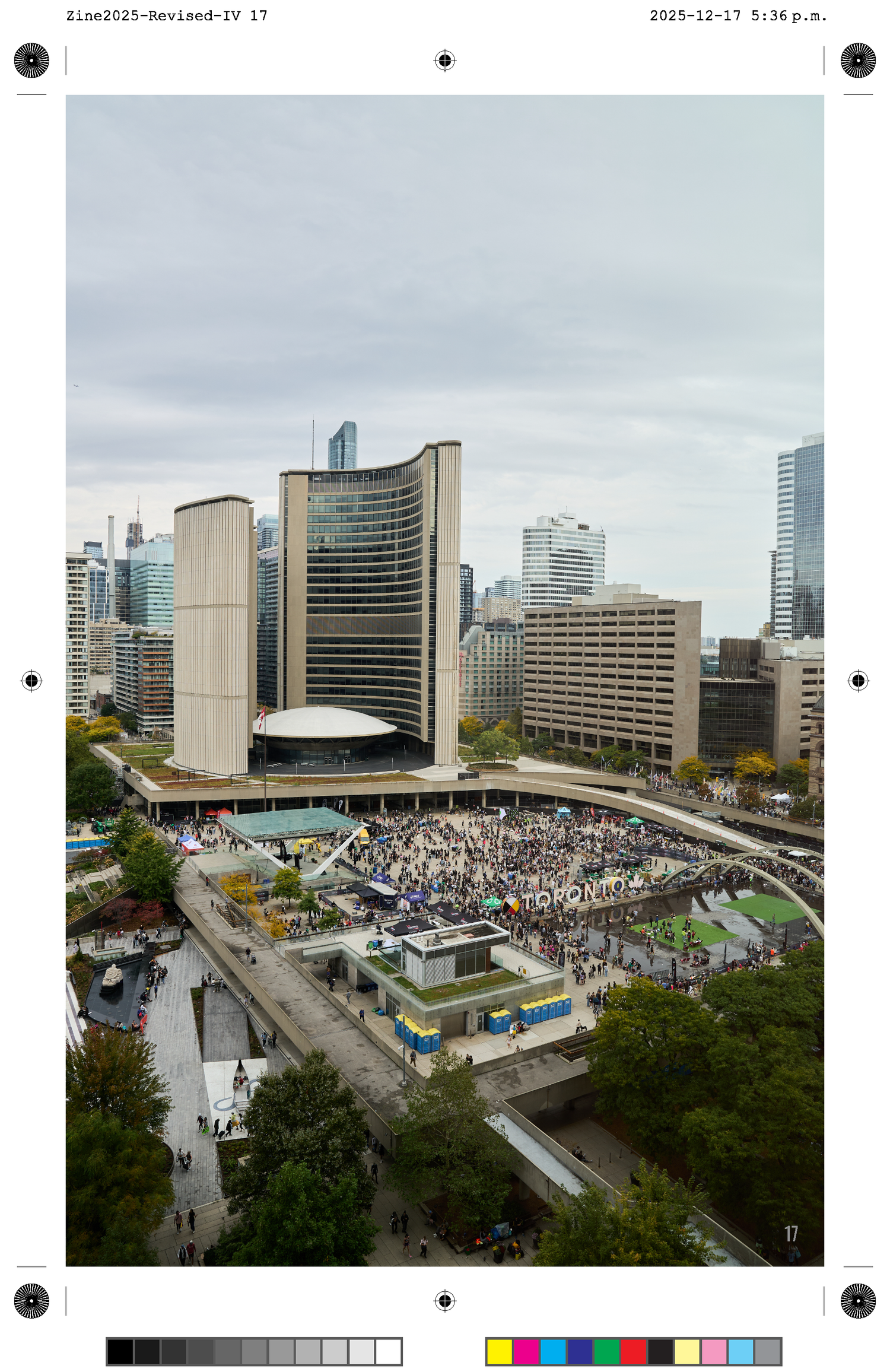 Toronto City Hall View Zine Spread