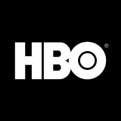 HBO logo in bold white letters on black background, representing the premium American cable television network.