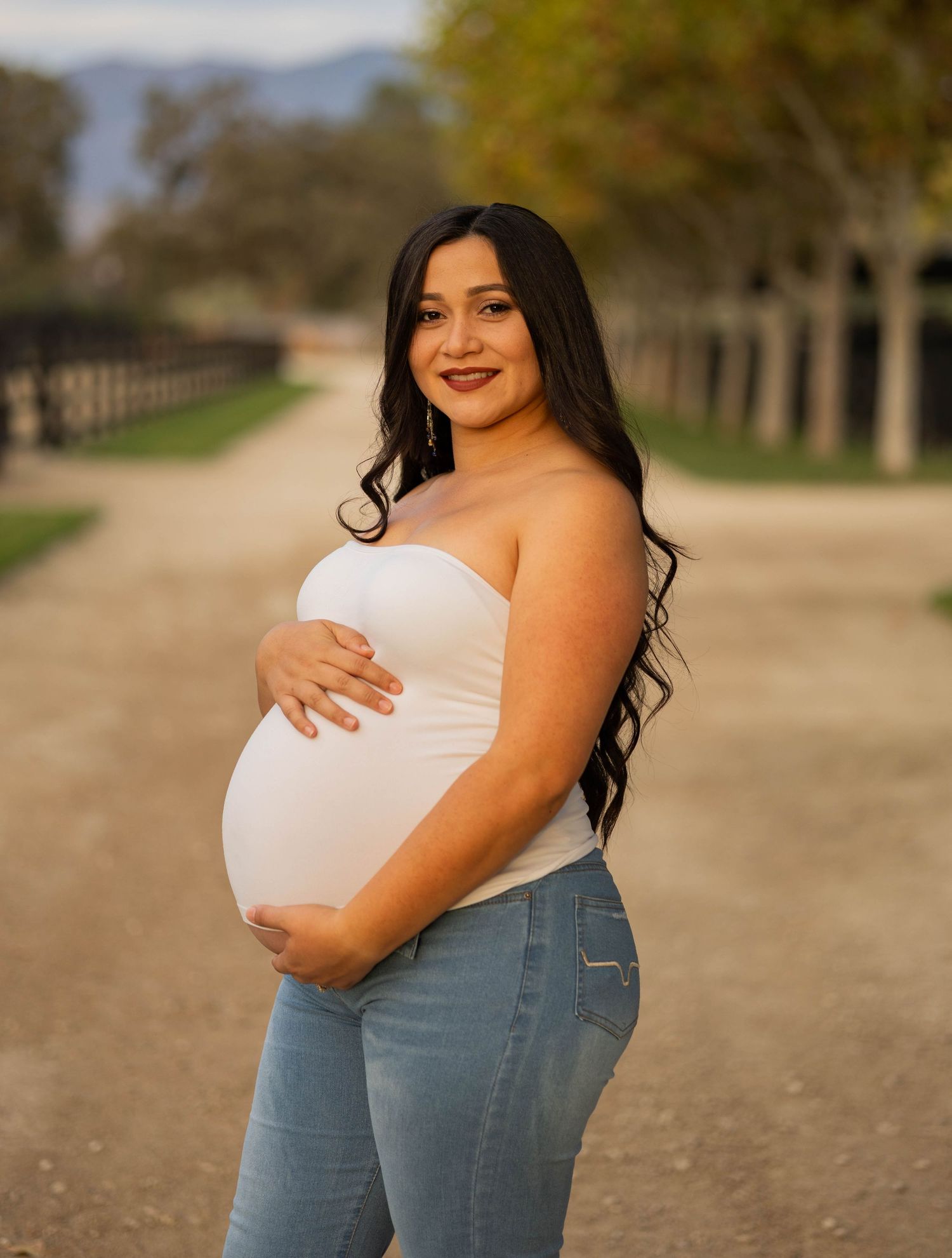 western themed maternity session