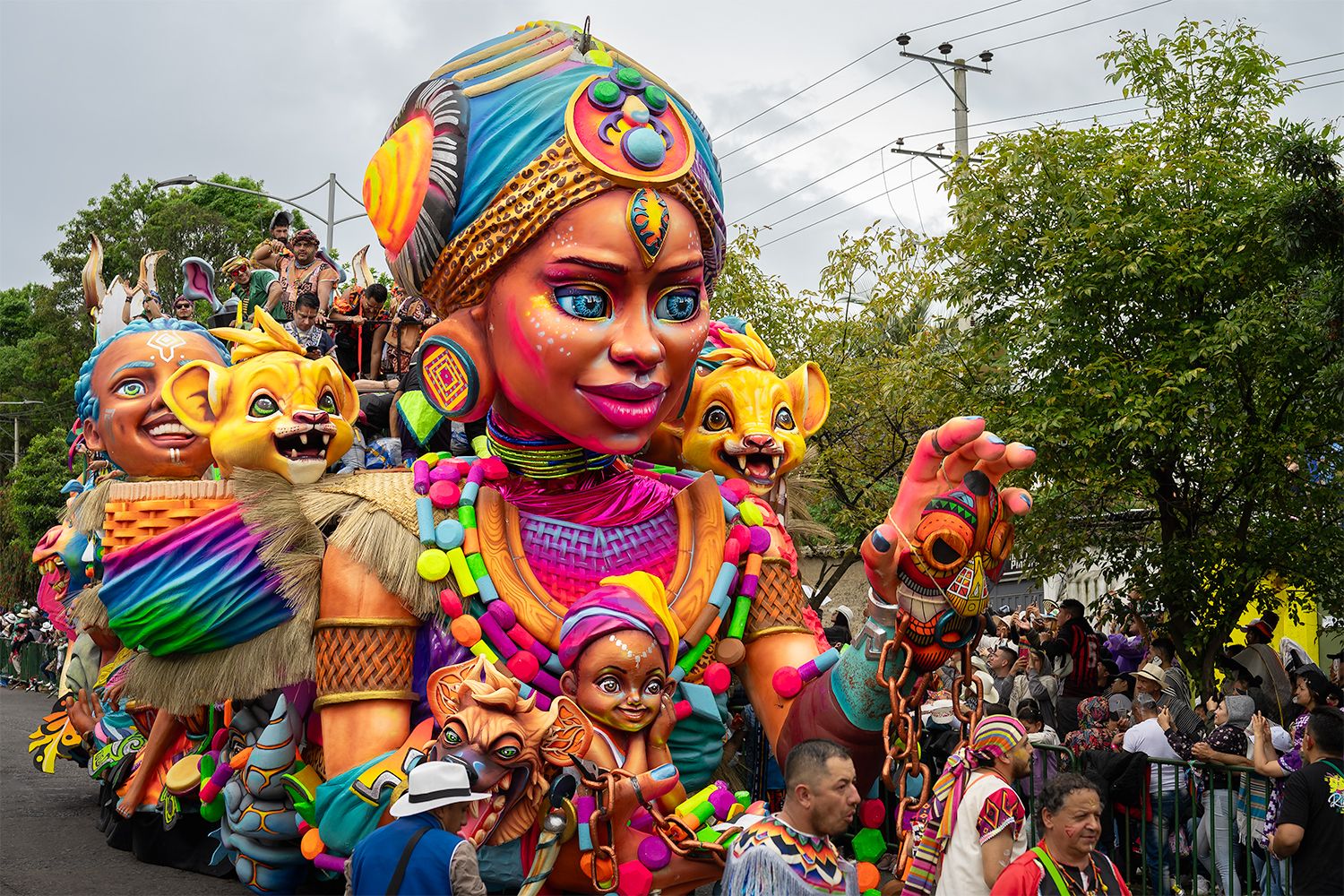The winning large float of the carnival competition.