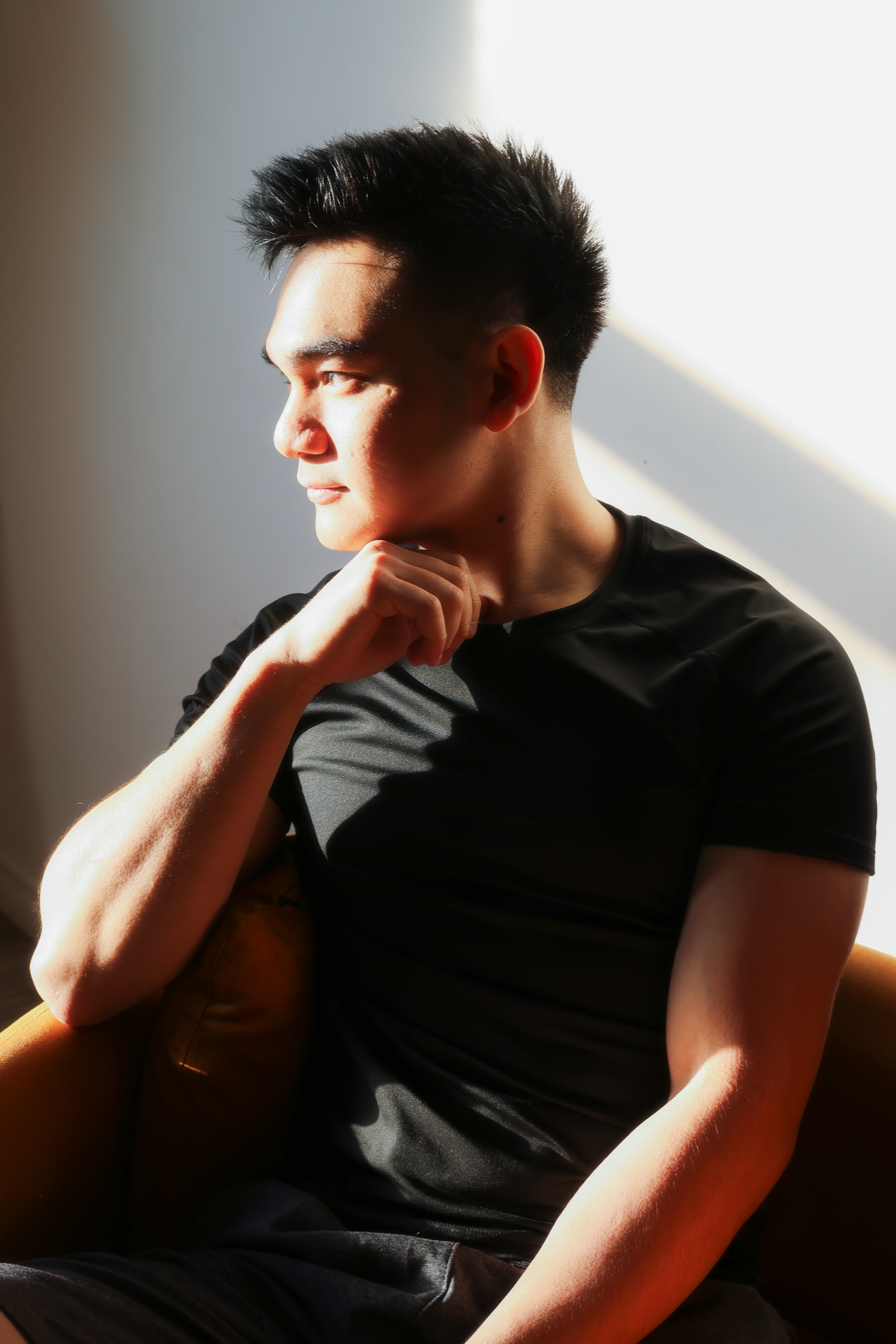 Professional portrait session in Edmonton with natural light.