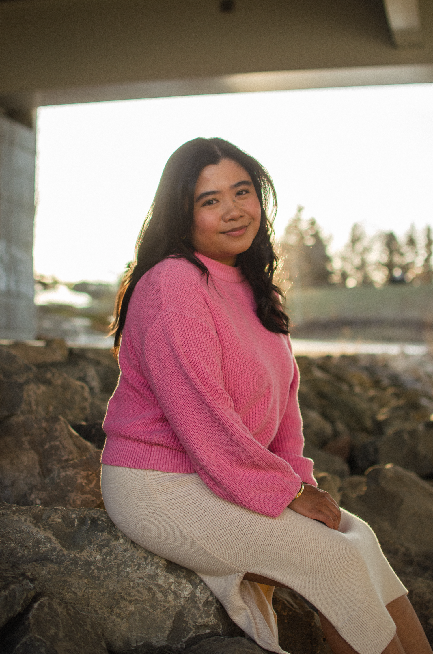 Professional portrait session in Edmonton with natural light during summer season. summer mini session