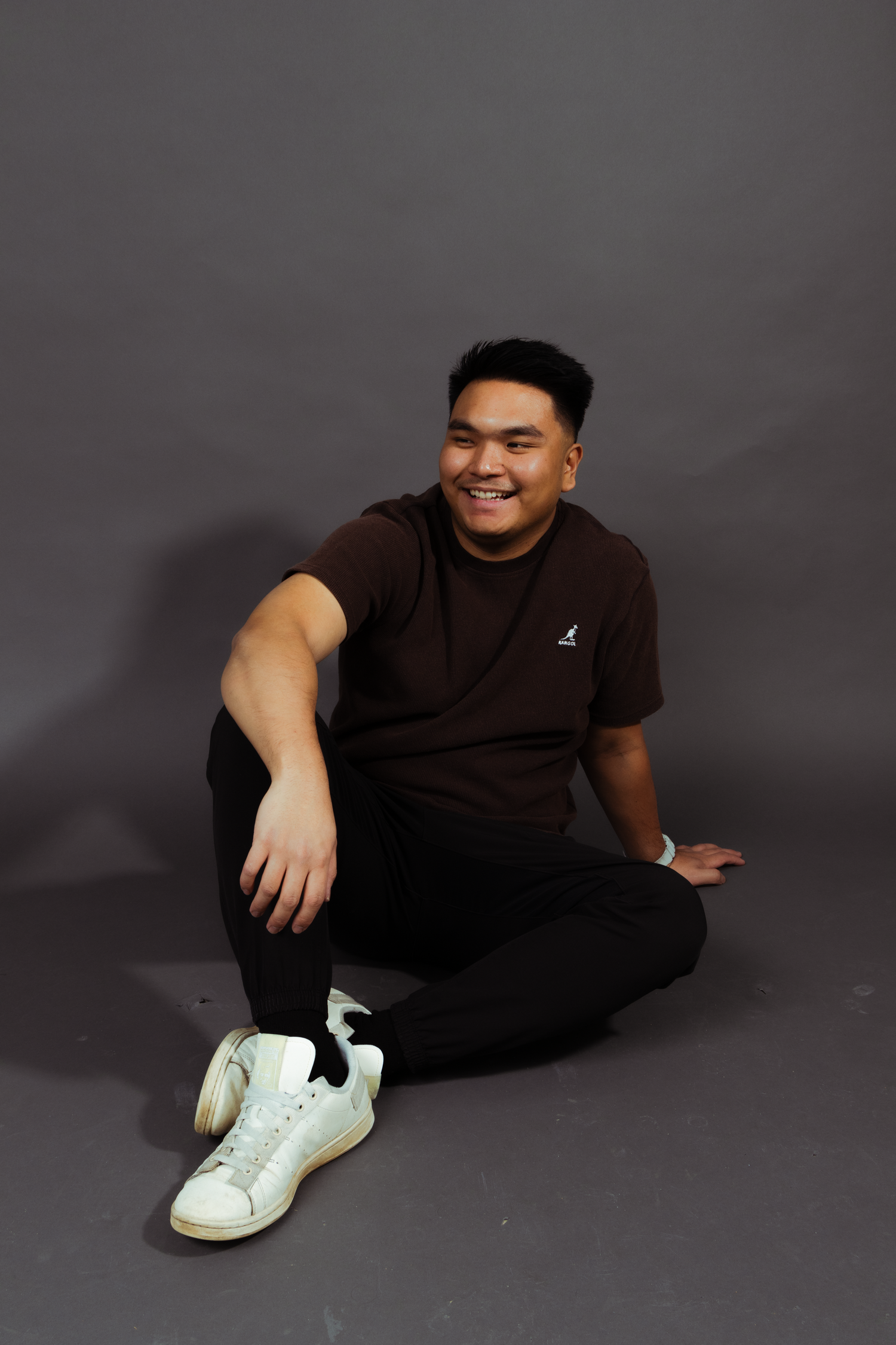 Professional studio portrait session in Edmonton with flash. JV studios