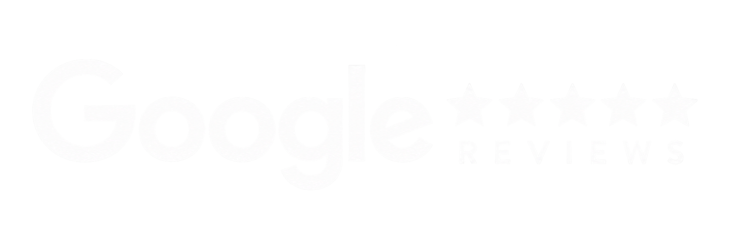 A faint white Google logo displayed on a plain white background.
