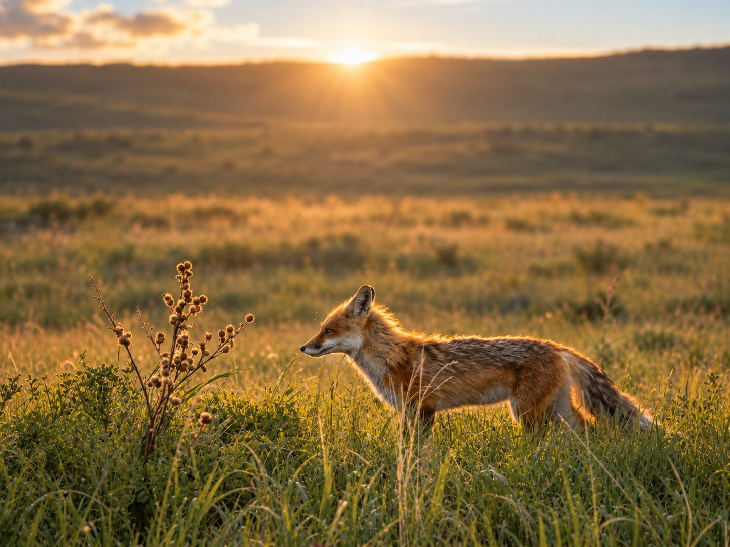 Morning fox