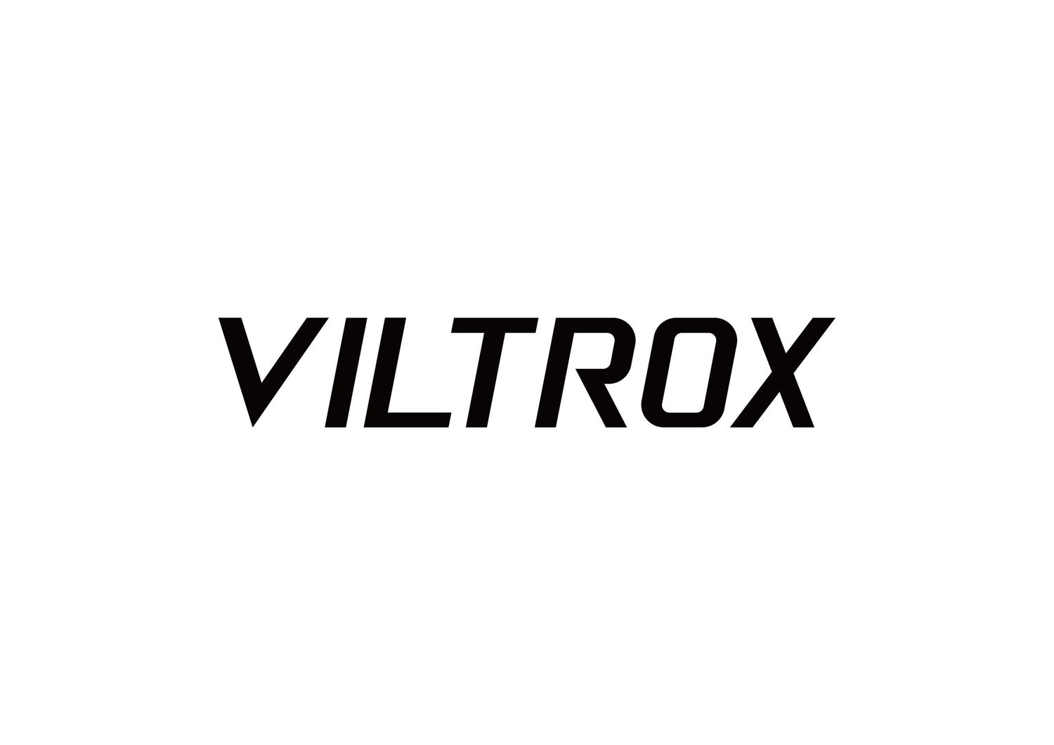 A black and white Viltrok logo text design on a plain background.