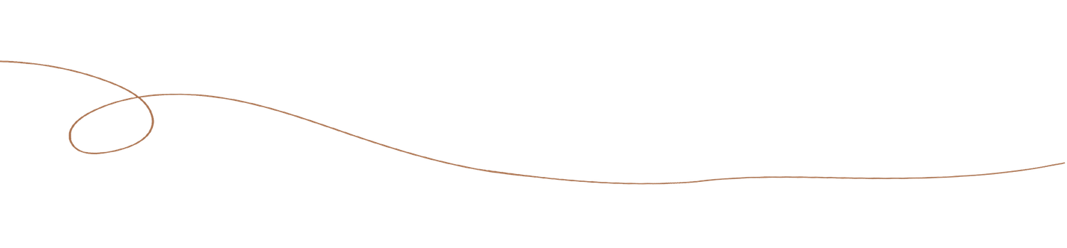 Simple curved brown line drawing on white background.