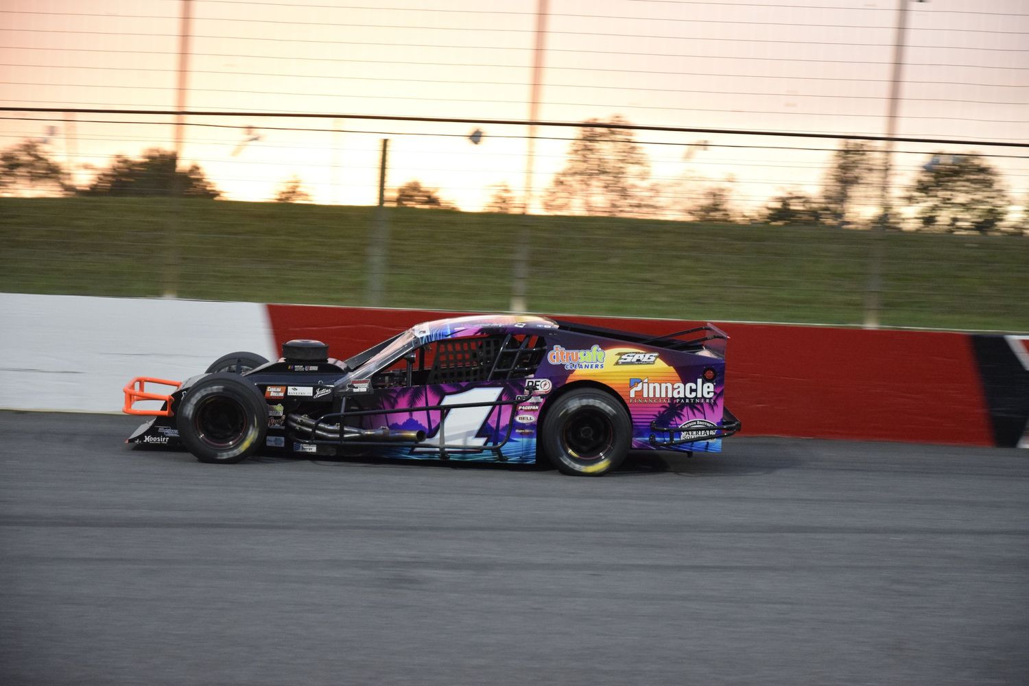 KF Media General Admission Raceday Sunset at Tri-County Speedway Burt Myers  Ethan Boyles Photography
