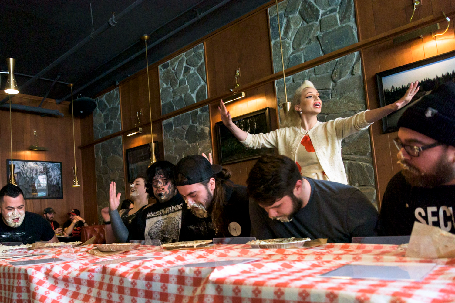 2015 - Seattle, Pie Eating Contest Fundraiser at Lost Lake