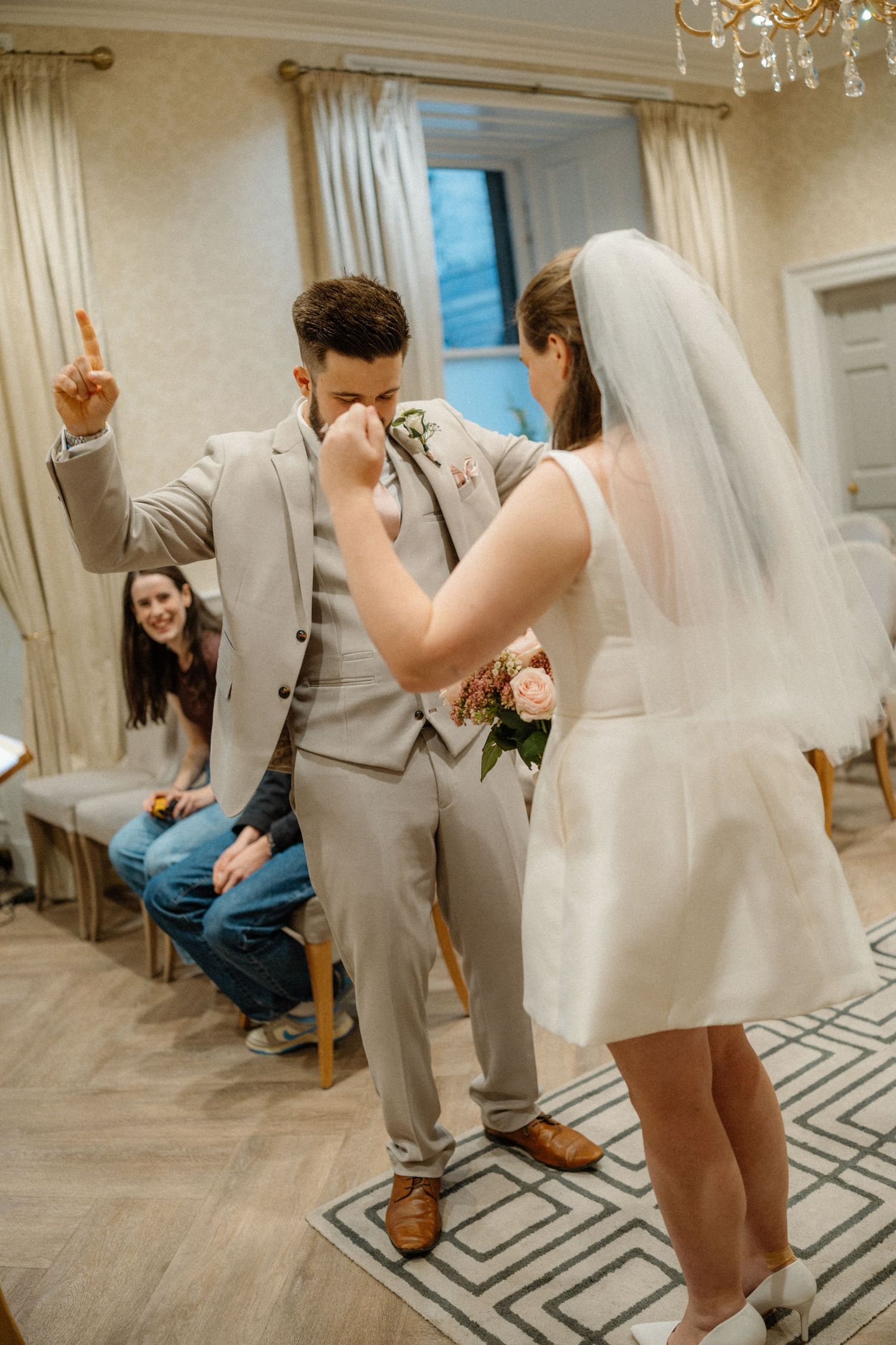 Edinburgh Elopement dancing couple