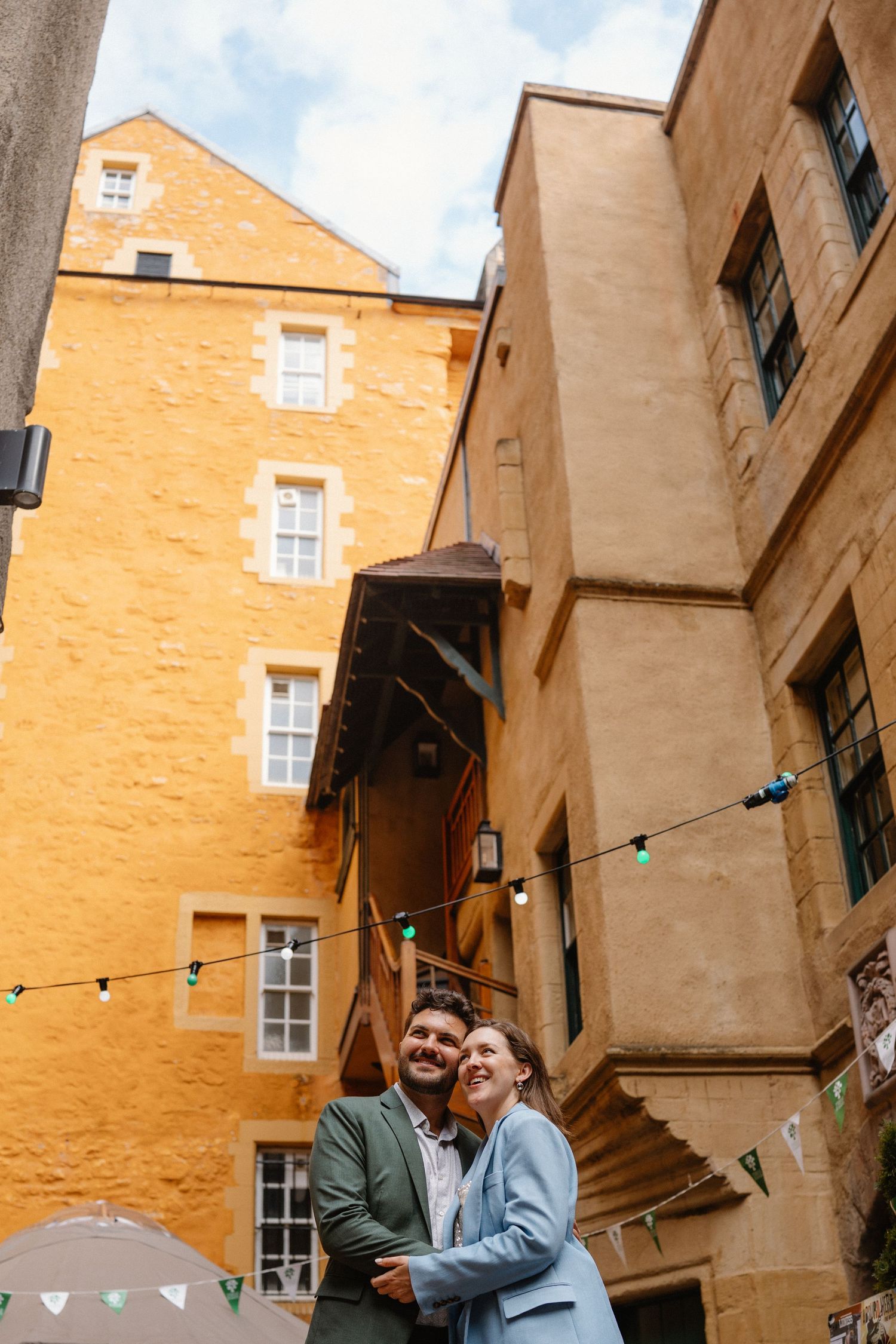 Riddles Court, Edinburgh, Scotland , Edinburgh City Wedding Couple Wedding photo