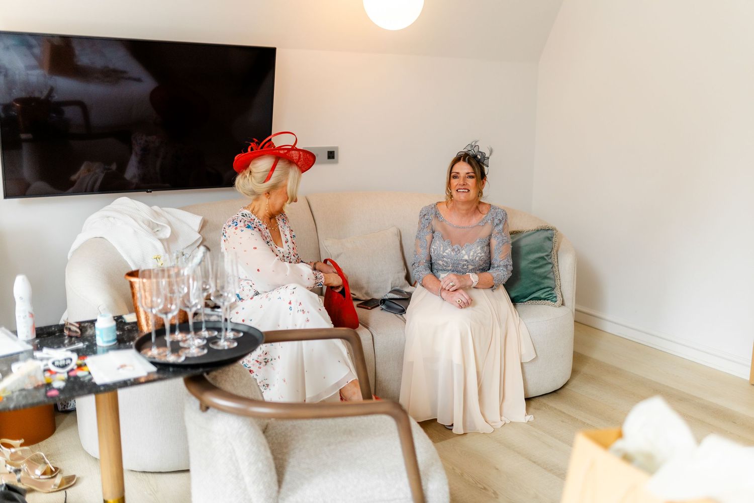 Wedding morning Virgin hotel in Edinburgh City Scotland
