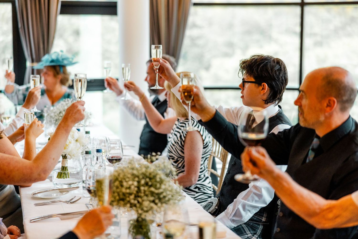 Speeches, wedding, Glass House Edinburgh City Scotland,