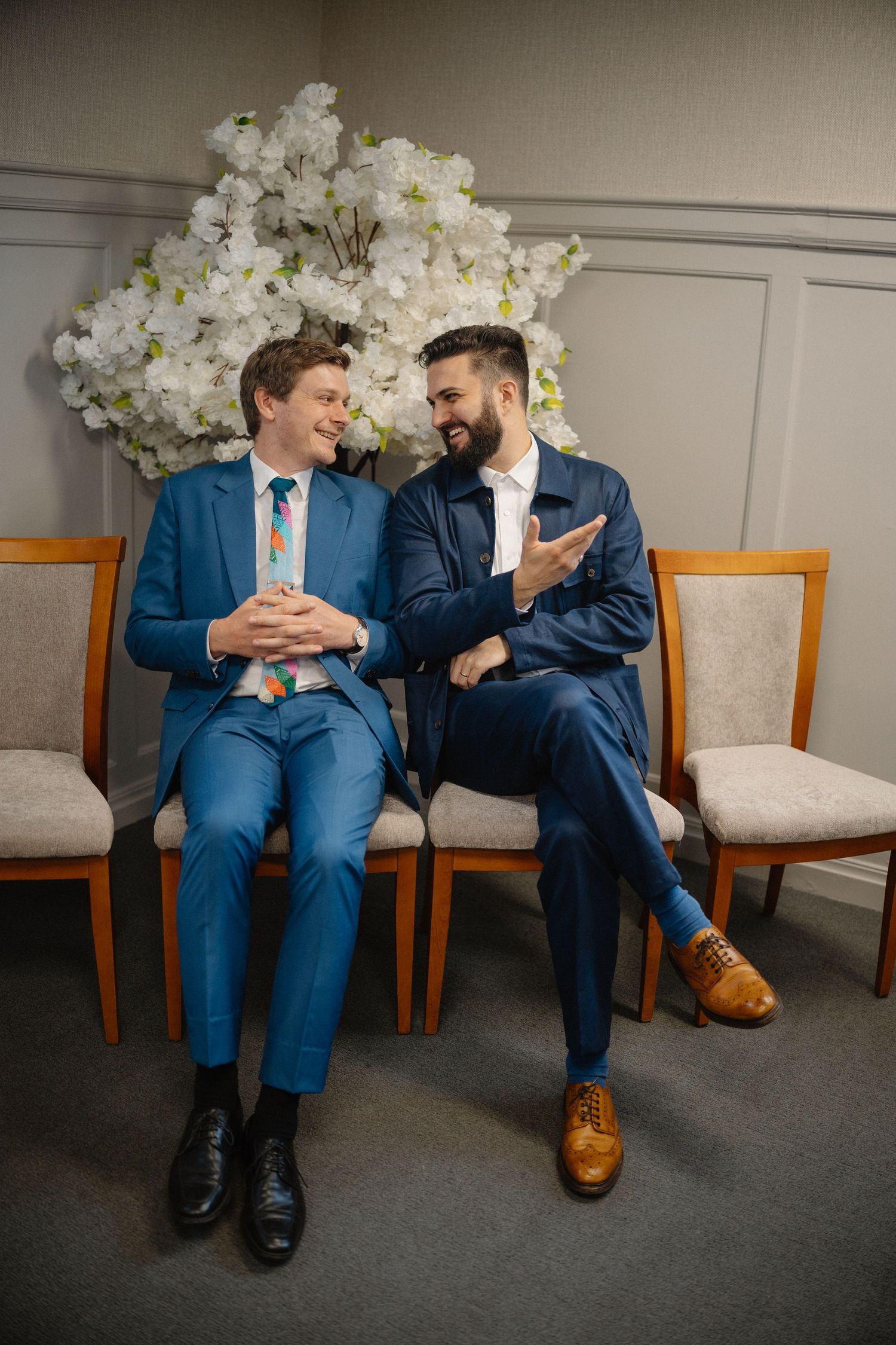 intimate wedding in city chambers in Edinburgh Scotland