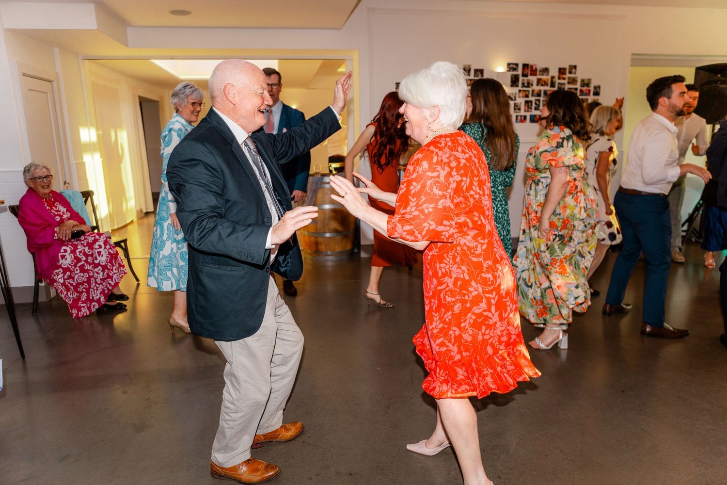 Wedding dancing, Whitekirk Hill, Whitekirk, North Berwick