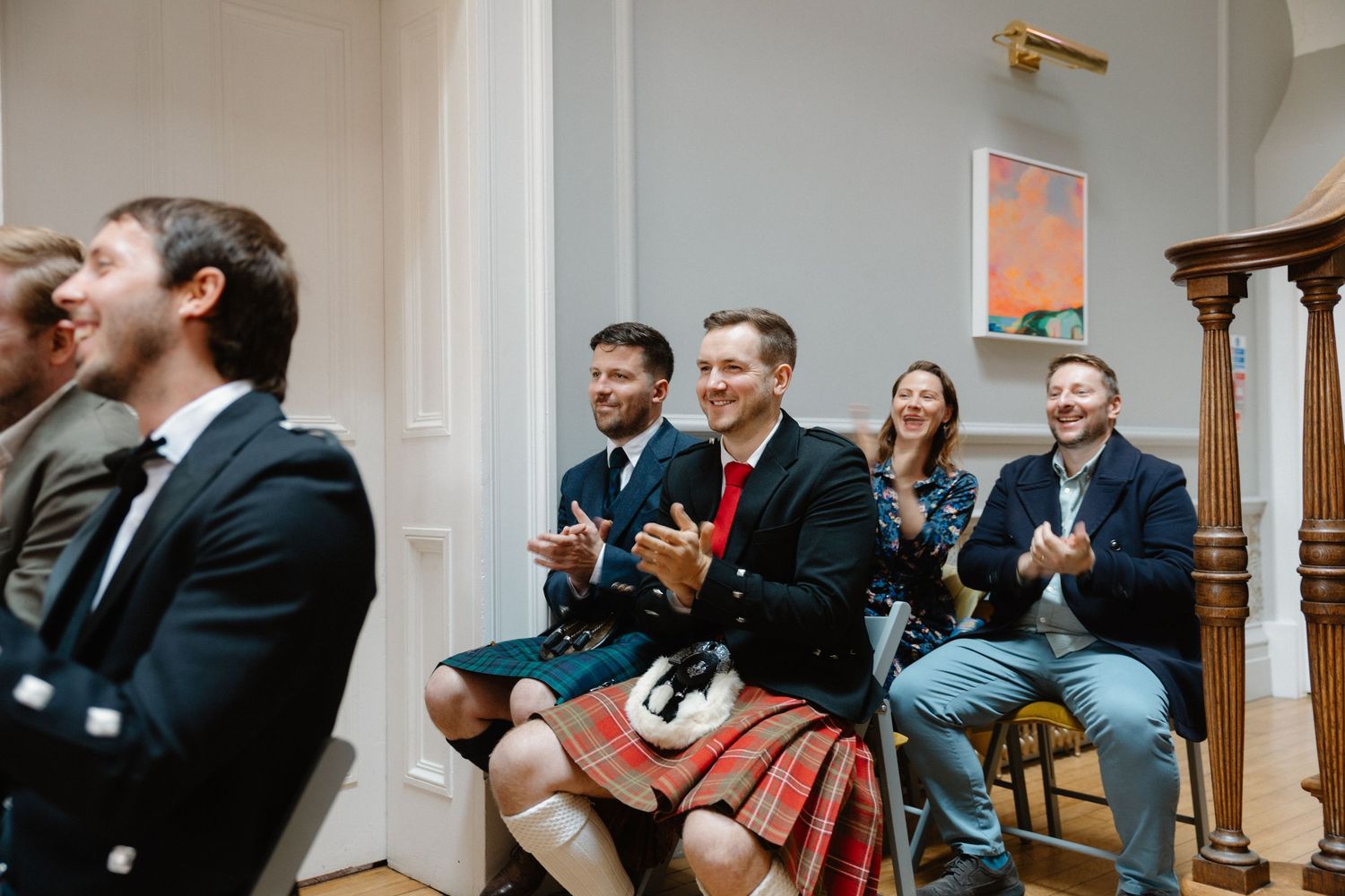 Ceremony, guests, Netherbyres House
Wedding venue in Eyemouth, Scotland