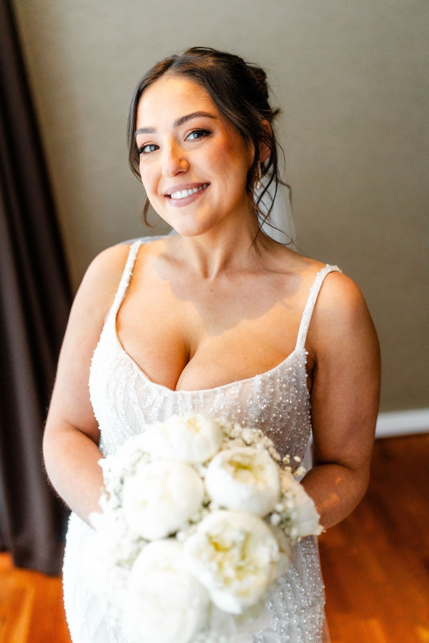 Bride portrait, Glass House Edinburgh, Scotland,