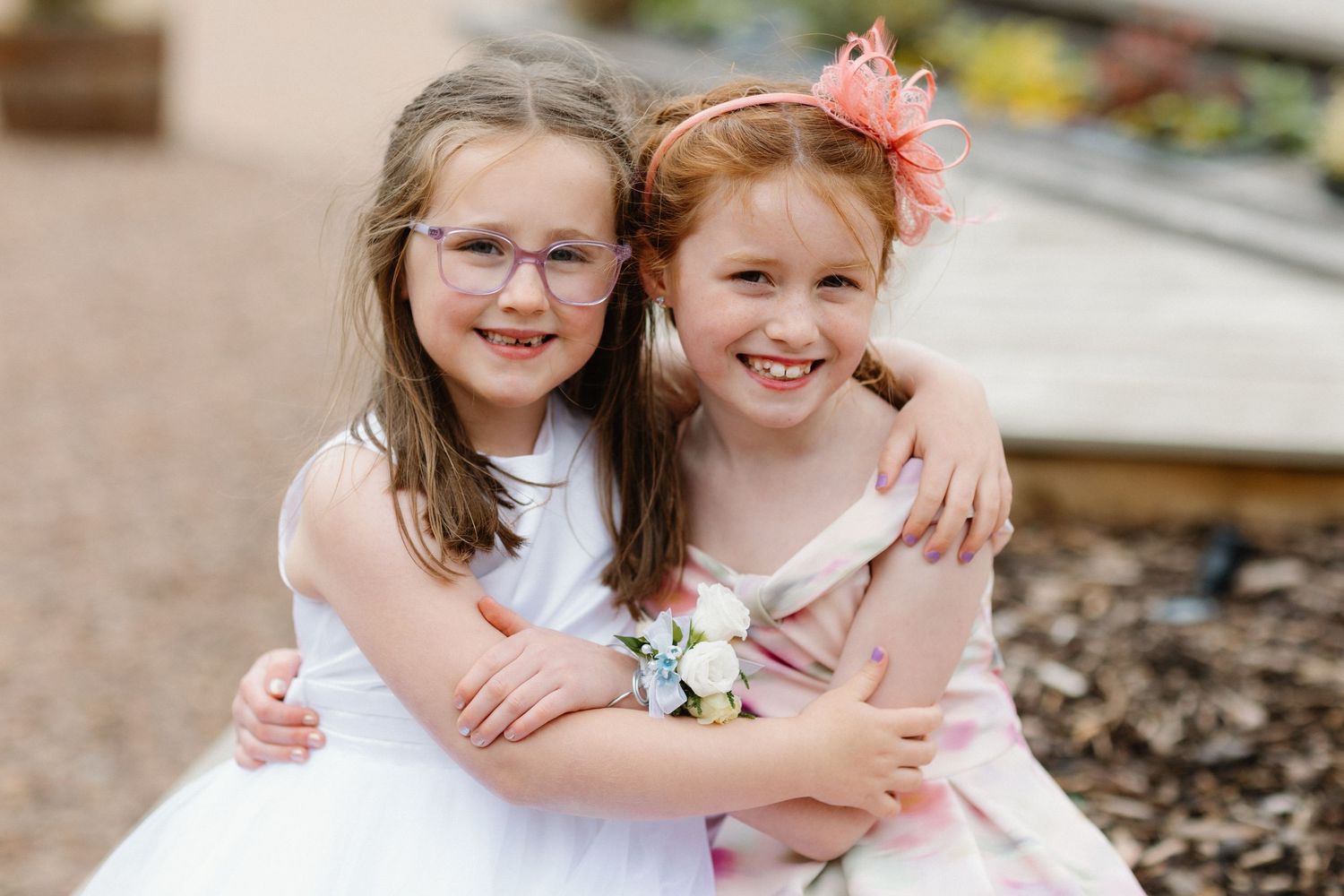 Wedding kids at Rosebery Steading, Temple, Gorebridge, Scotland.