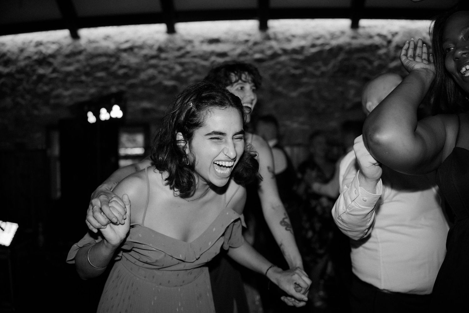 Party, dancing wedding at Rosebery Steading, Temple, Gorebridge, Scotland.