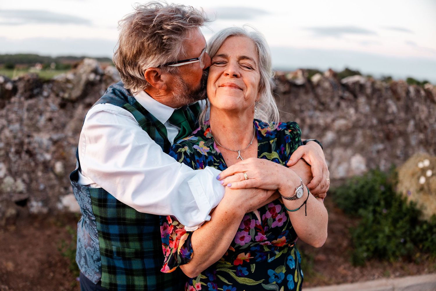 Wedding guest portrait, Whitekirk Hill, Whitekirk, North Berwick