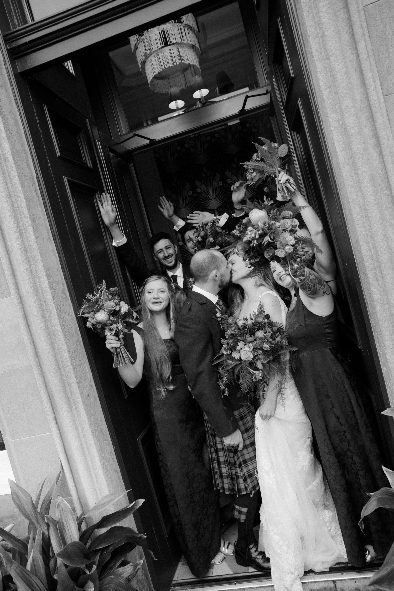 wedding photo newly wed couple