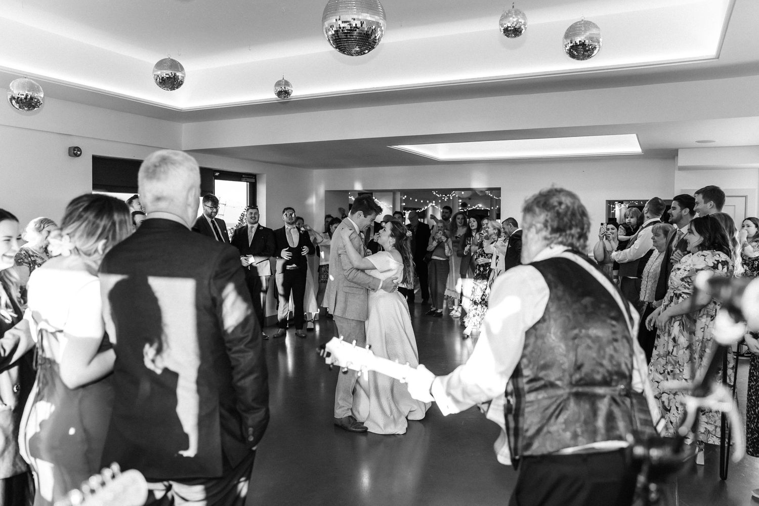 Wedding guest dancing, Whitekirk Hill, Whitekirk, North Berwick