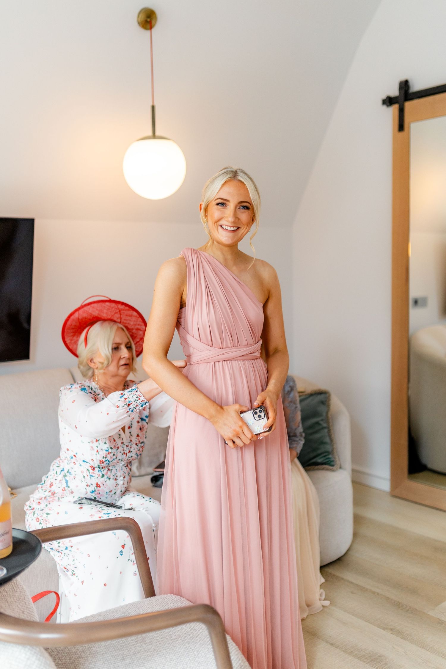 Wedding morning, Virgin hotel in Edinburgh City Scotland