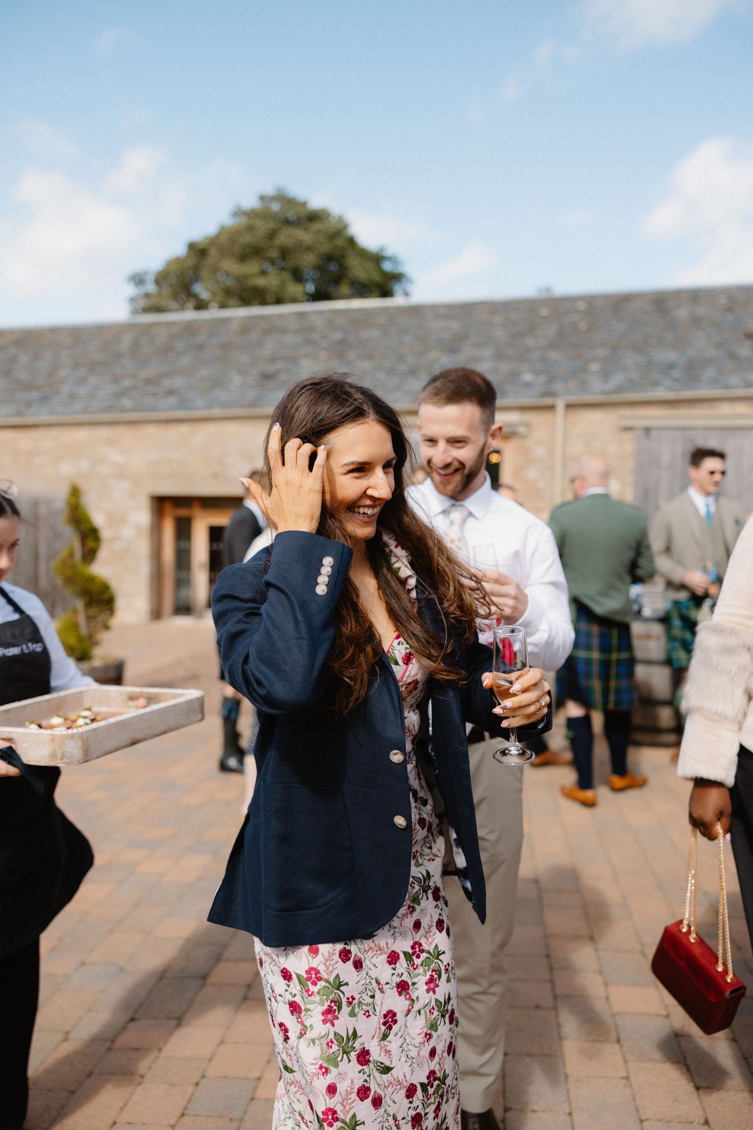 Wedding courtyard at Rosebery Steading, Temple, Gorebridge, Scotland.