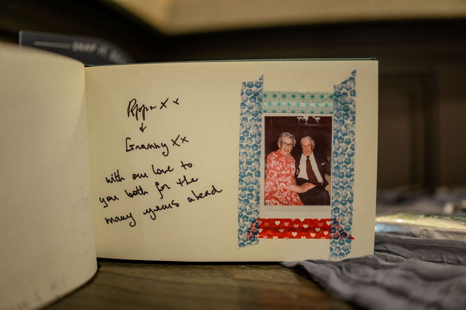Wedding guest book, Whitekirk Hill, Whitekirk, North Berwick