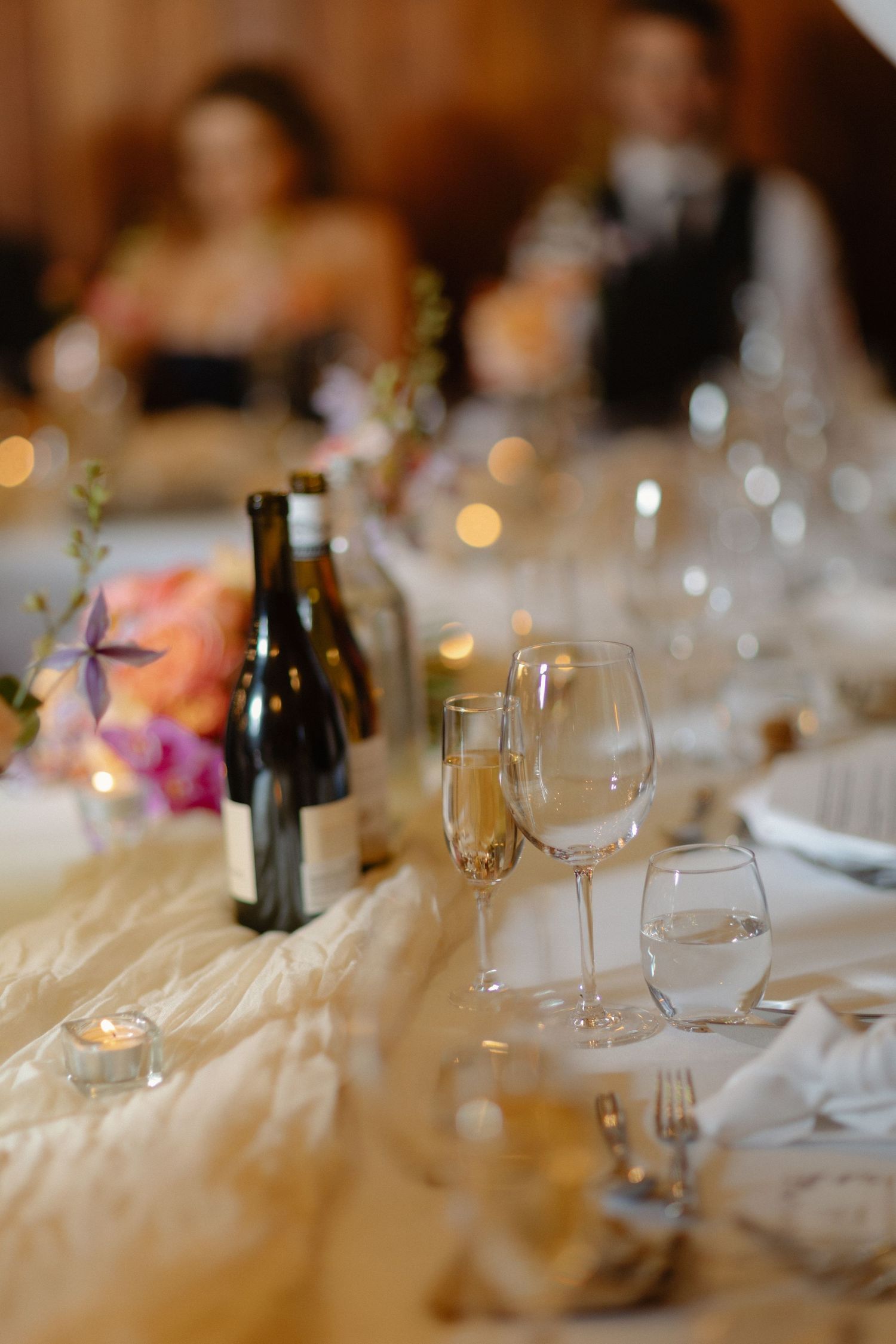 Detail, wedding speeches at Rosebery Steading, Temple, Gorebridge, Scotland.