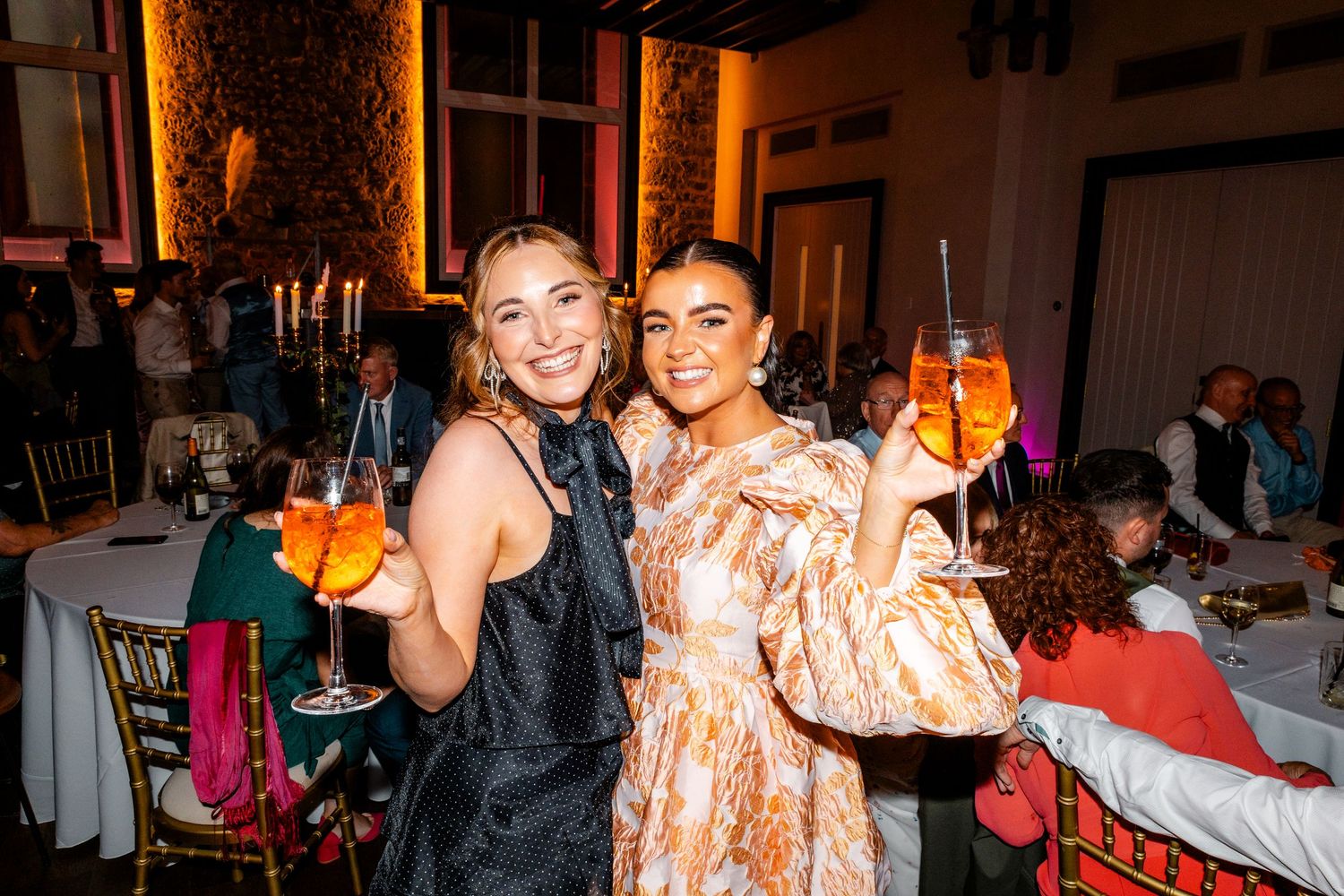 Wedding Party, aperol Virgin hotel in Edinburgh City Scotland