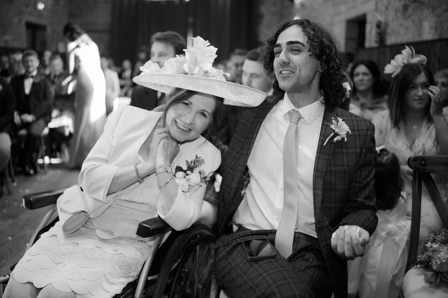 Wedding ceremony, at Rosebery Steading, Temple, Gorebridge, Scotland.