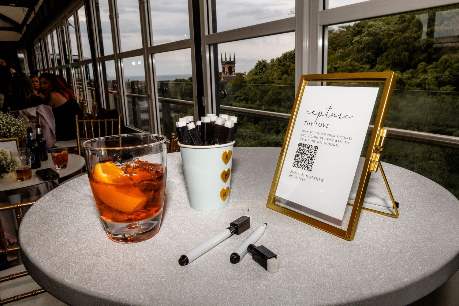 Party, drinks, bar, wedding, Glass House Edinburgh City Scotland,
