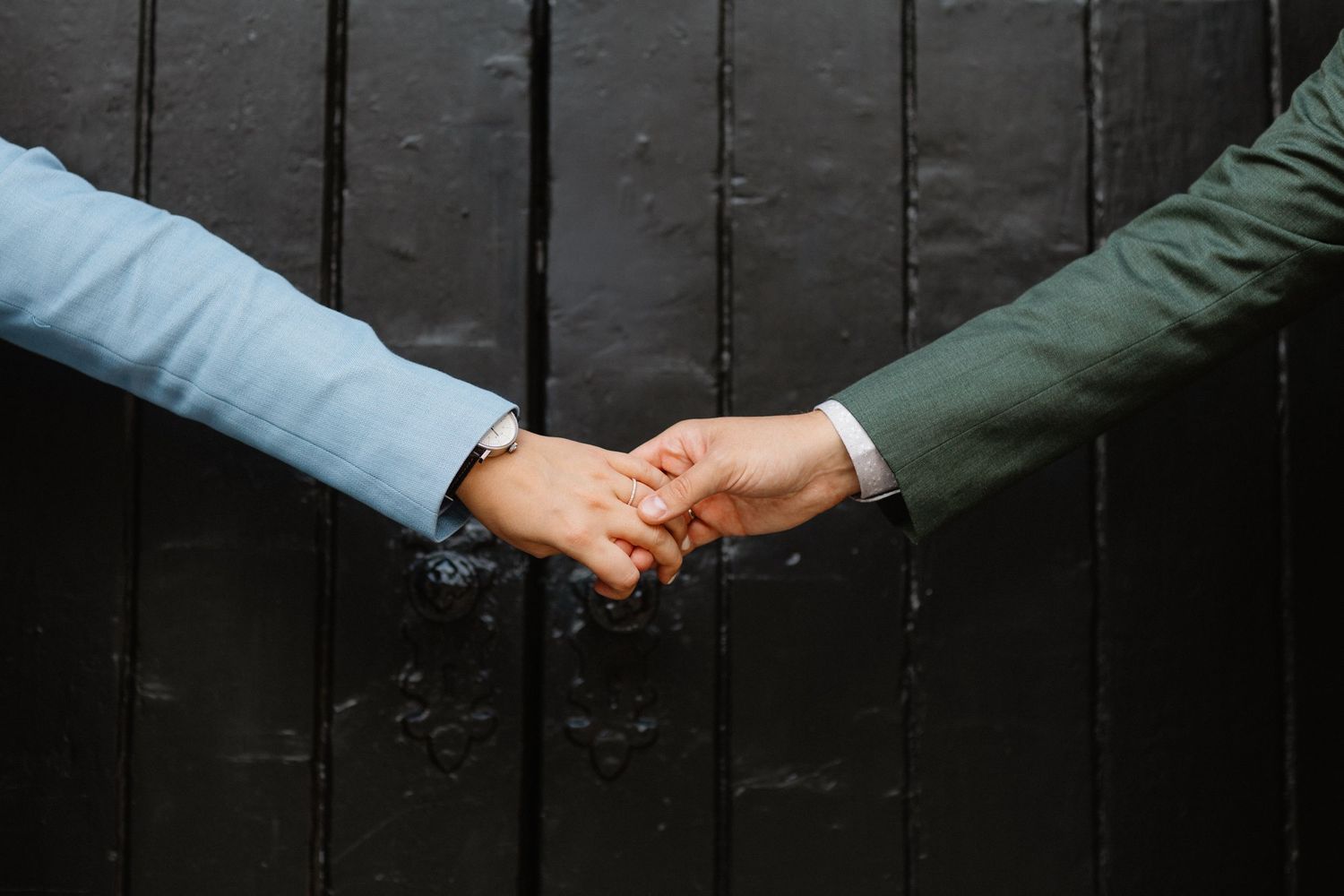 Hand holding, Edinburgh City Wedding Couple Wedding photo