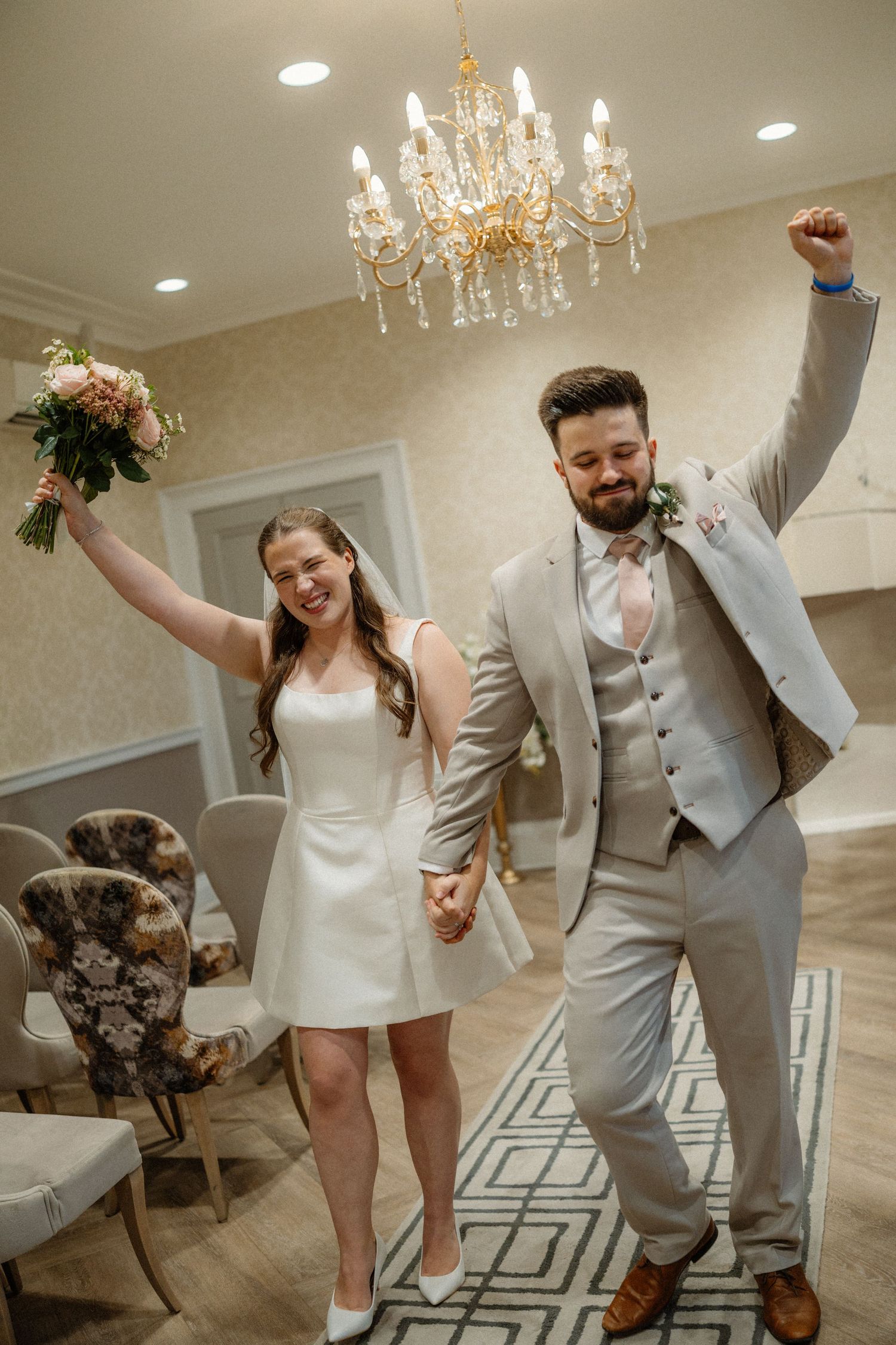 Edinburgh Elopement Fun Couple