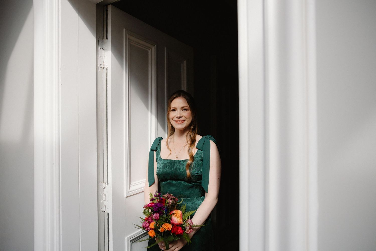 Walking down the isle bridal party, Netherbyres House
Wedding venue in Eyemouth, Scotland