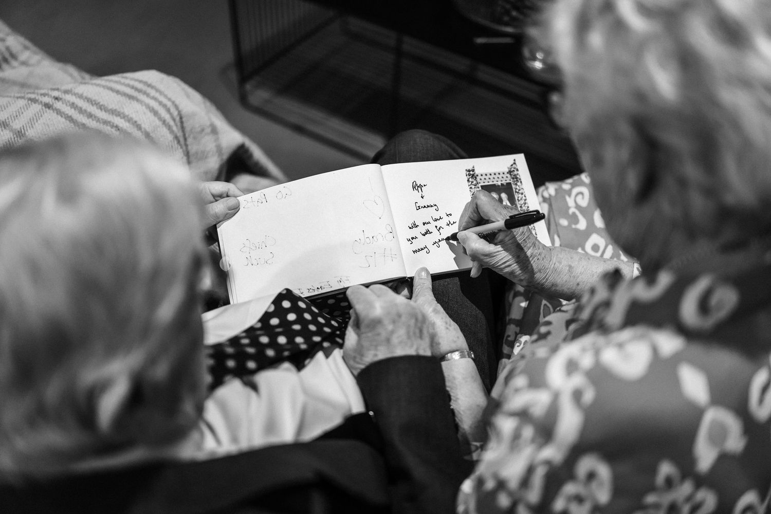 Wedding guest book, Whitekirk Hill, Whitekirk, North Berwick