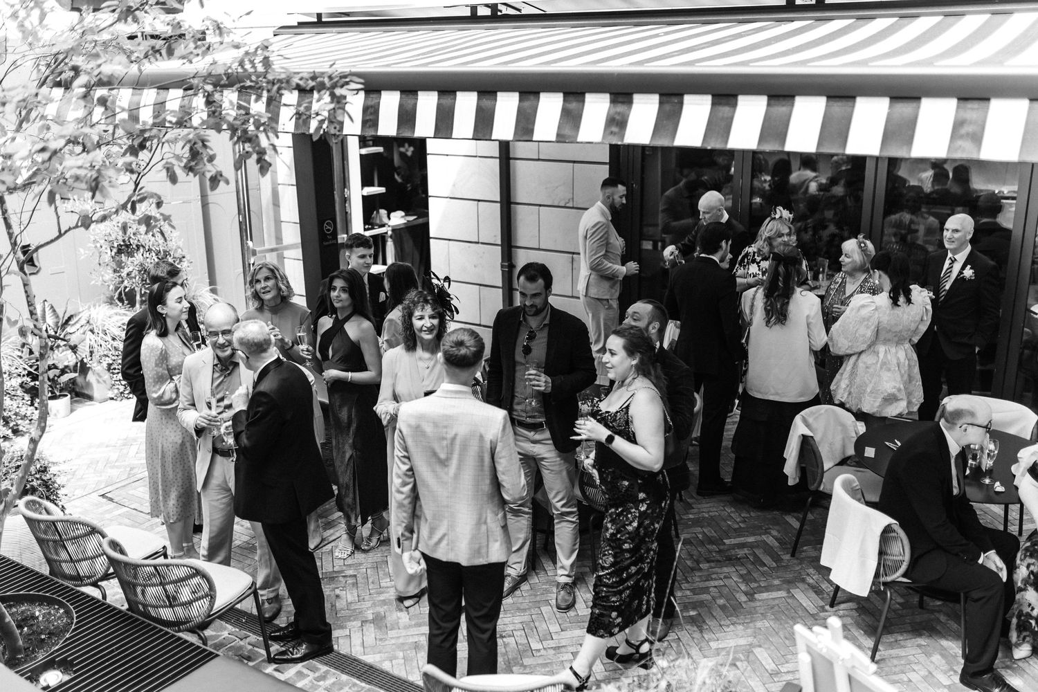Wedding drinks reception, Virgin hotel in Edinburgh City Scotland