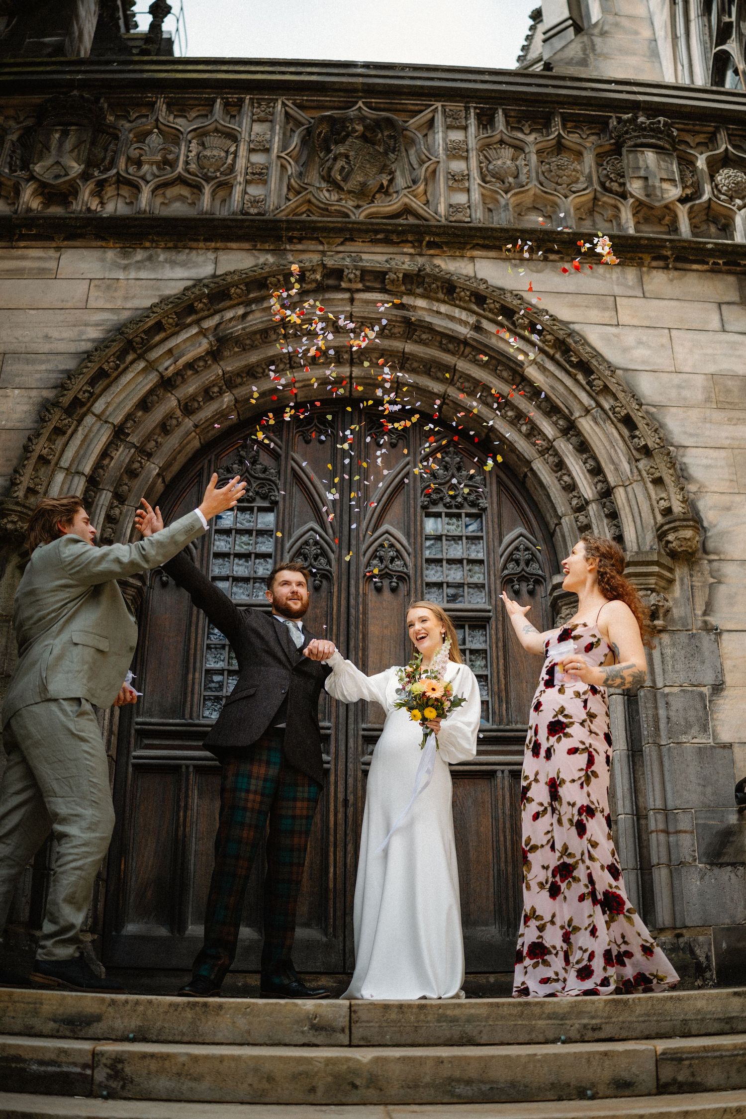 Confetti, Edinburgh City wedding